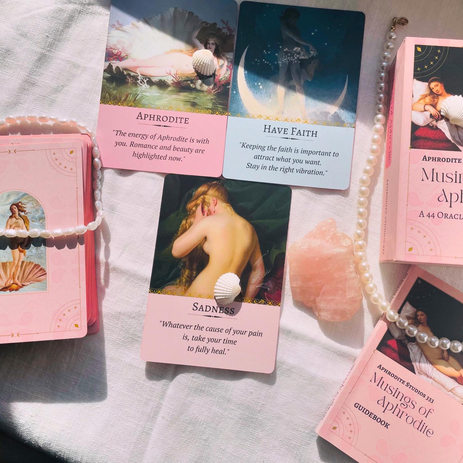 Aphrodite Oracle | Musings of Aphrodite Oracle | Venus Oracle | Aphrodite Tarot | Goddess Tarot | self-care tarot | Venus Oracle