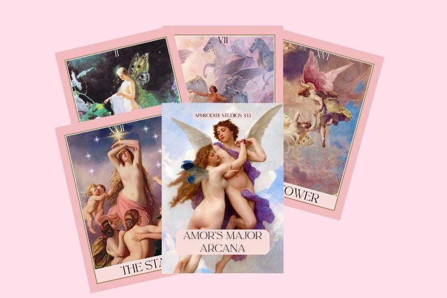 Amors Major Arcana | Amor Tarot | Eros Tarot | Love Tarot | Soulmate Tarot | Romantic Tarot